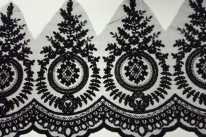 Дантела Крайка Черна 32см